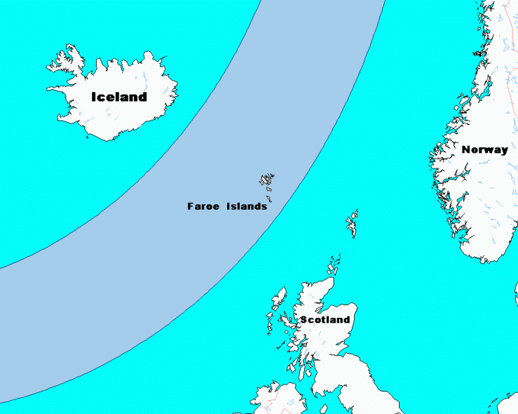 Faroes eclipse path