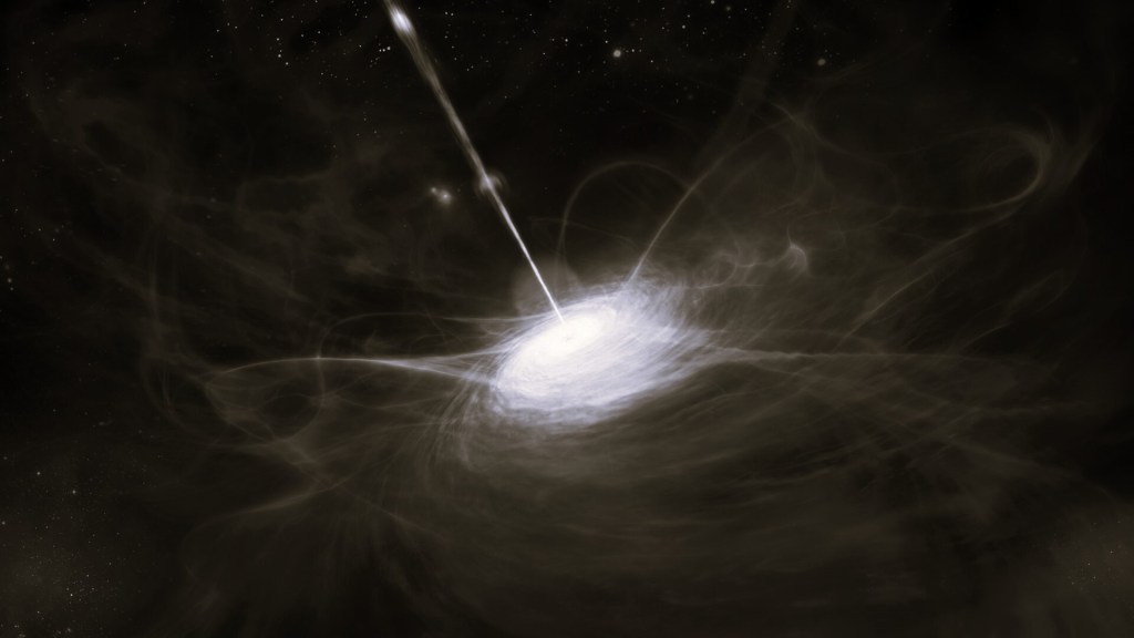 A bright quasar in the early Universe