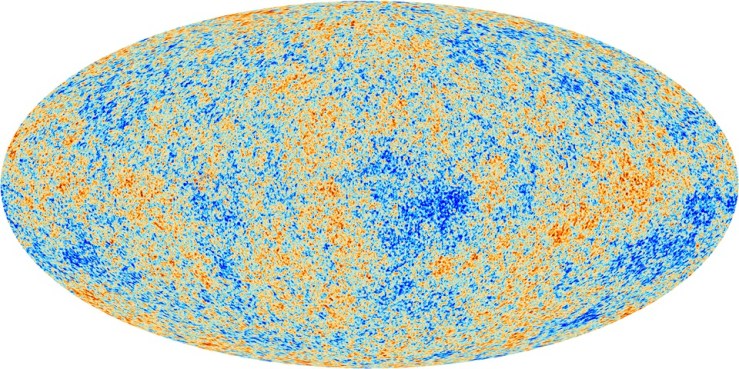 Map of the Cosmic Microwave Background from the ESA Planck Satellite